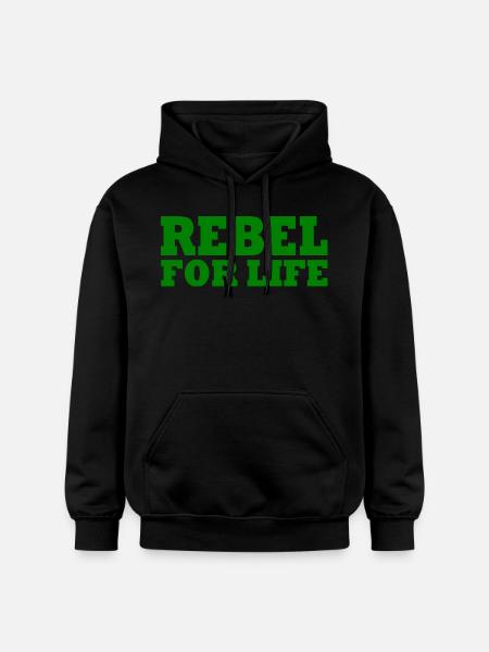 Rebel for life - Gildan Unisex Softstyle® Midweight Hoodie - black