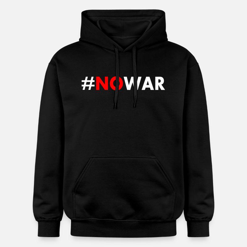 No war - Sweat à capuche Softstyle® Gildan Unisexe - noir