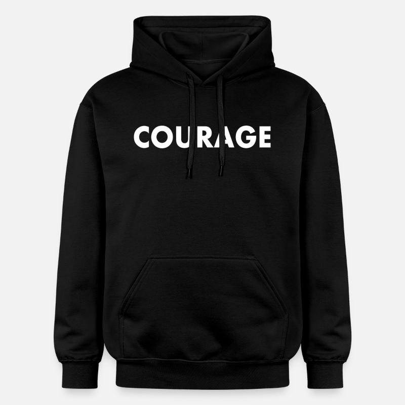Courage - Sweat à capuche Softstyle® Gildan Unisexe - noir
