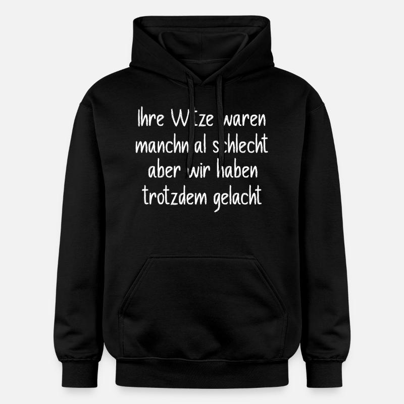 Abschiedsgeschenk Lehrer Witze Spruch - Gildan Unisex Softstyle® Midweight Hoodie - Schwarz