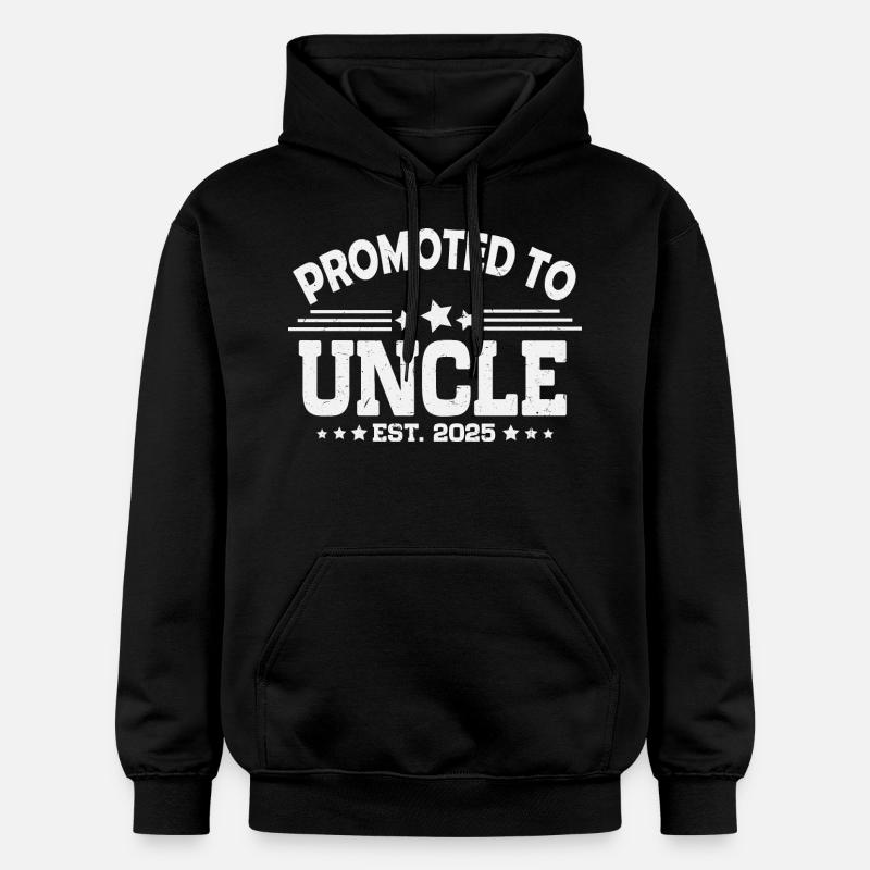 Promotion au rang d’oncle 2025 - Sweat à capuche Softstyle® Gildan Unisexe - noir