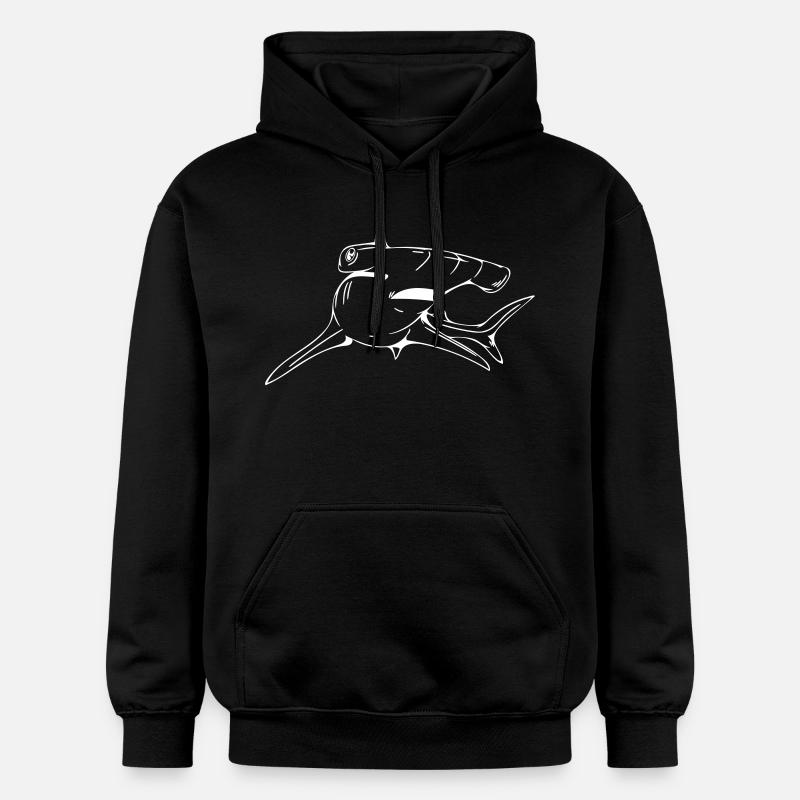Requin-marteau dangereusement élégant - Sweat à capuche Softstyle® Gildan Unisexe - noir