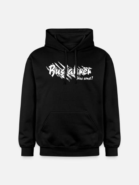 Bussfahrer was sonst - Gildan Unisex Softstyle® Midweight Hoodie - Schwarz