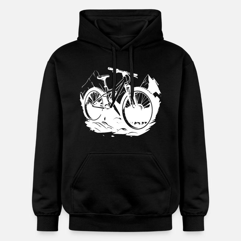 Graphismes de VTT - Sweat à capuche Softstyle® Gildan Unisexe - noir