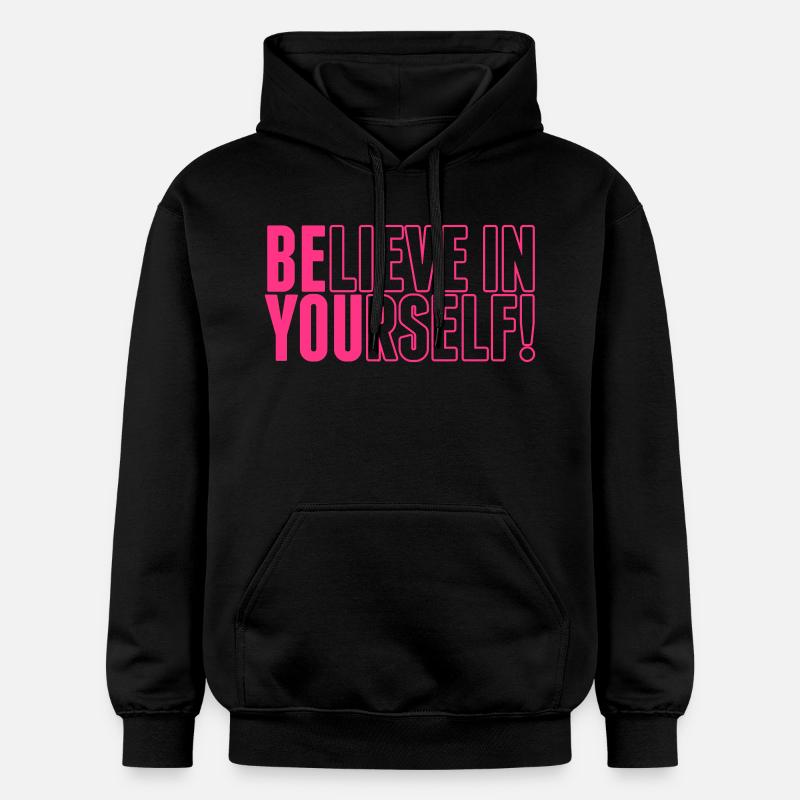 believe in yourself - be you - Sweat à capuche Softstyle® Gildan Unisexe - noir