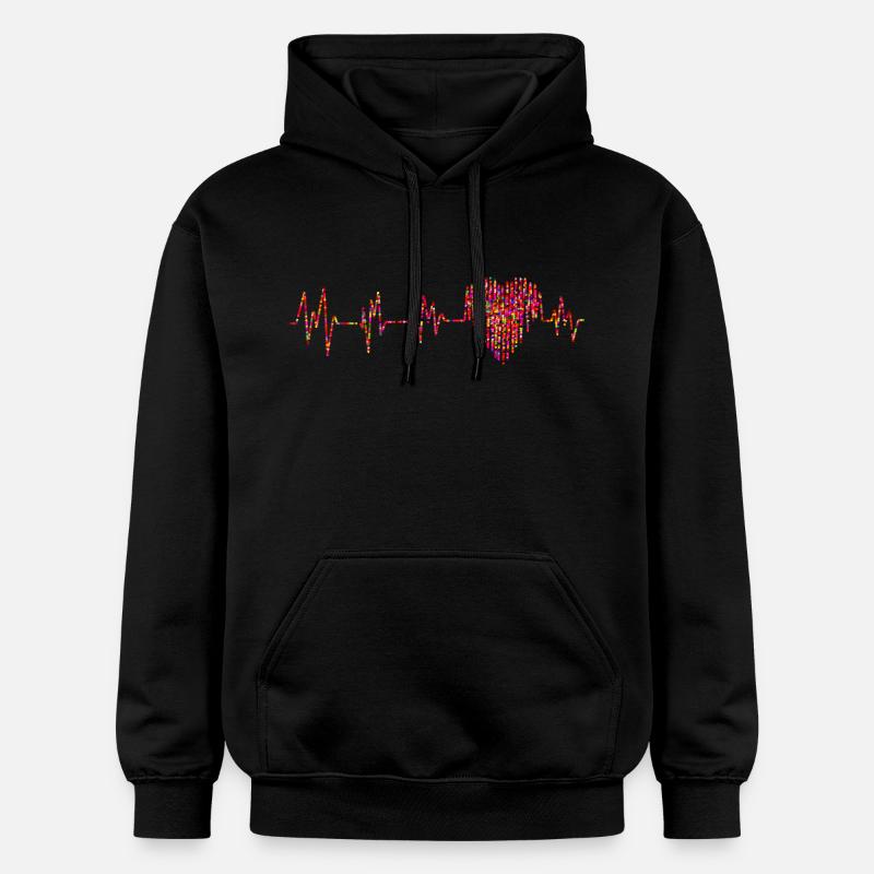 pulsation - Sweat à capuche Softstyle® Gildan Unisexe - noir