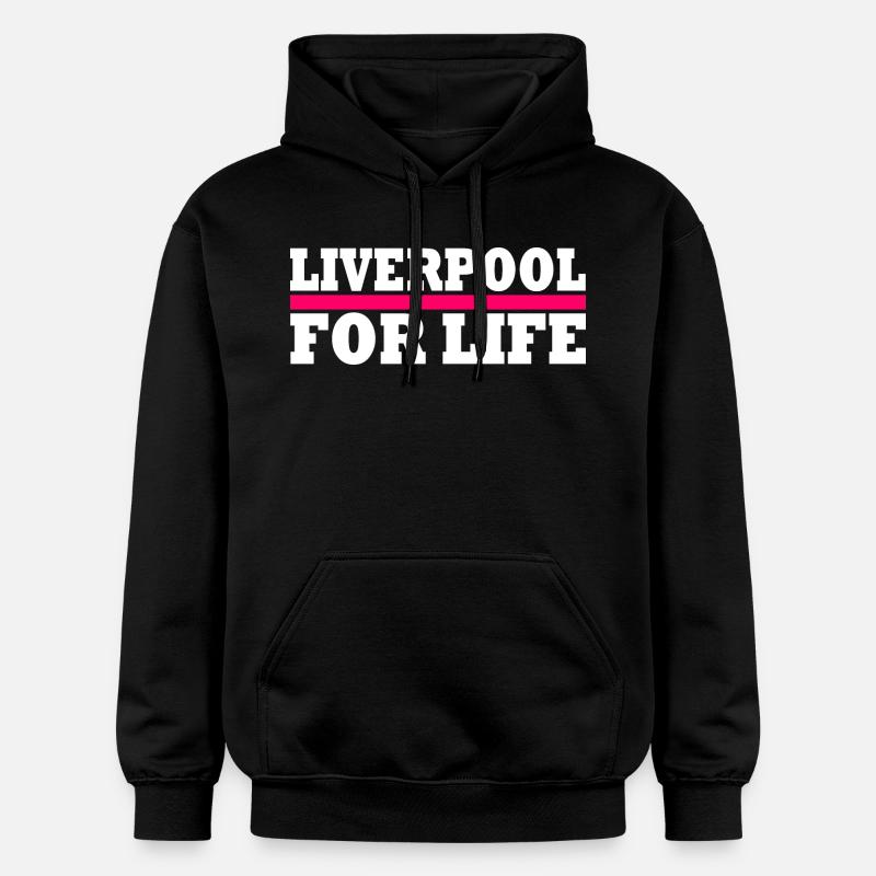 Liverpool - Sweat à capuche Softstyle® Gildan Unisexe - noir