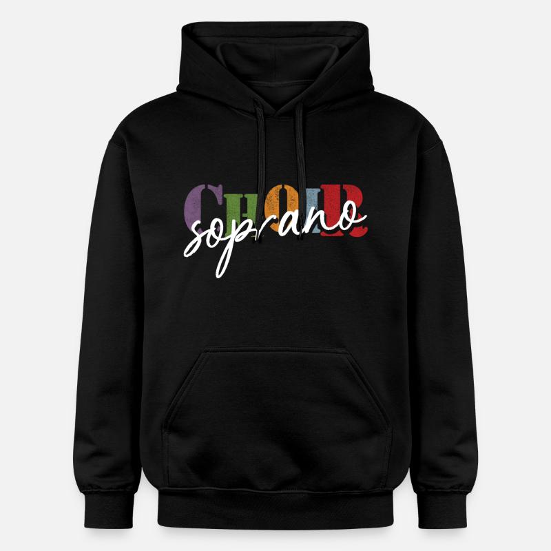Chorale Soprano Chanteuse - Sweat à capuche Softstyle® Gildan Unisexe - noir