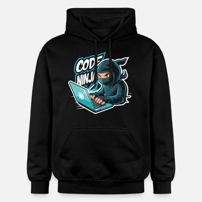 Code Ninja Programmierer Software Entwickler - Gildan Unisex Softstyle® Midweight Hoodie - Schwarz