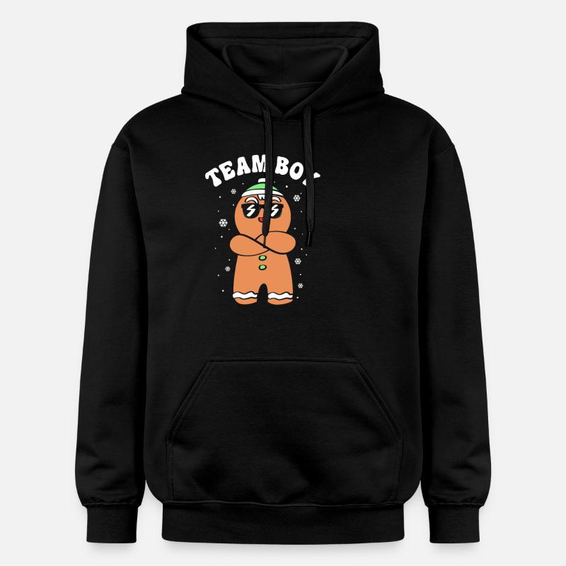 Équipe Garçon Noël - Sweat à capuche Softstyle® Gildan Unisexe - noir