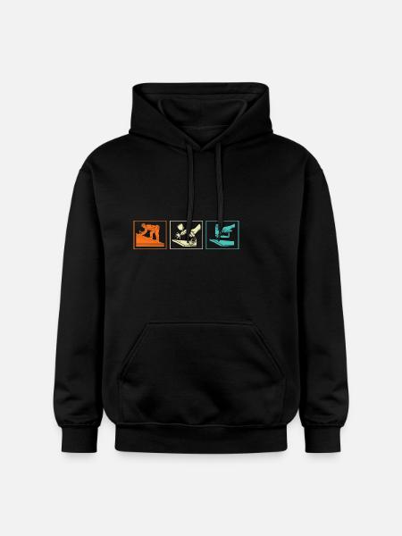 Dachdecker Handwerker Beruf Spruch - Gildan Unisex Softstyle® Midweight Hoodie - Schwarz