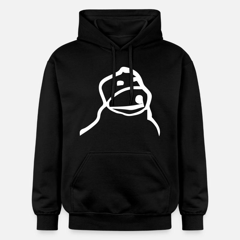 flat eric - design - Sweat à capuche Softstyle® Gildan Unisexe - noir