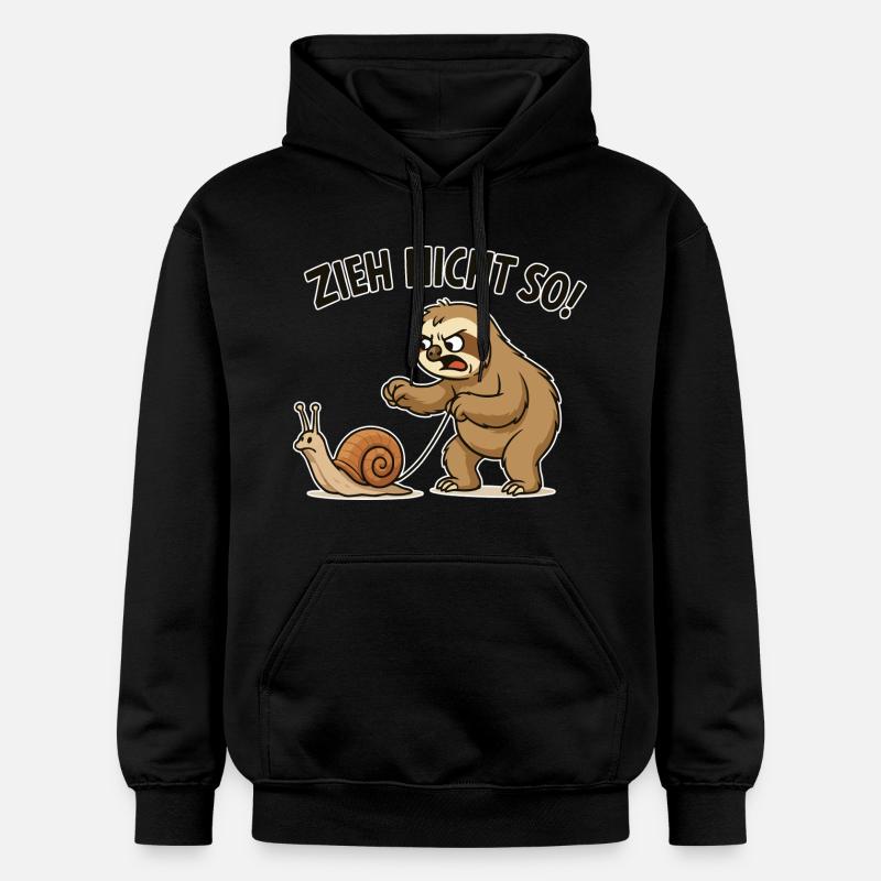 Don't pull so sloth - Gildan Unisex Softstyle® Midweight Hoodie - black