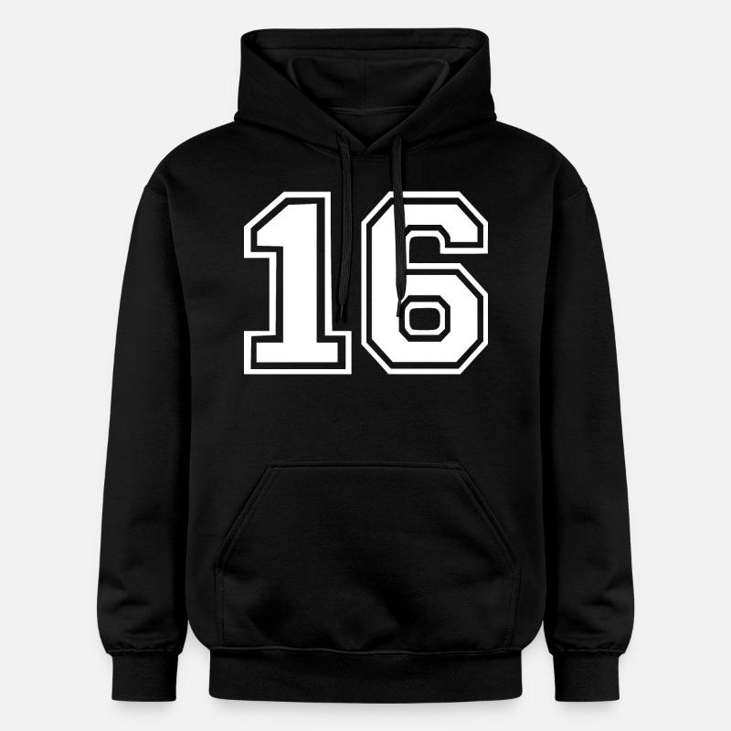 16 - Sweat à capuche Softstyle® Gildan Unisexe - noir