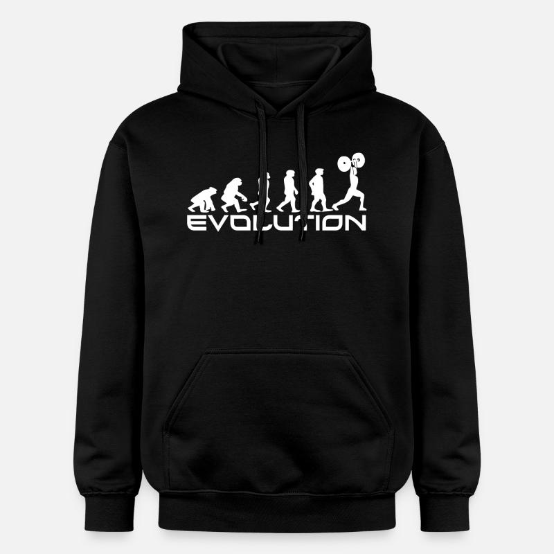 EVOLUTION HALTÉROPHILIE - dynamophilie - Sweat à capuche Softstyle® Gildan Unisexe - noir