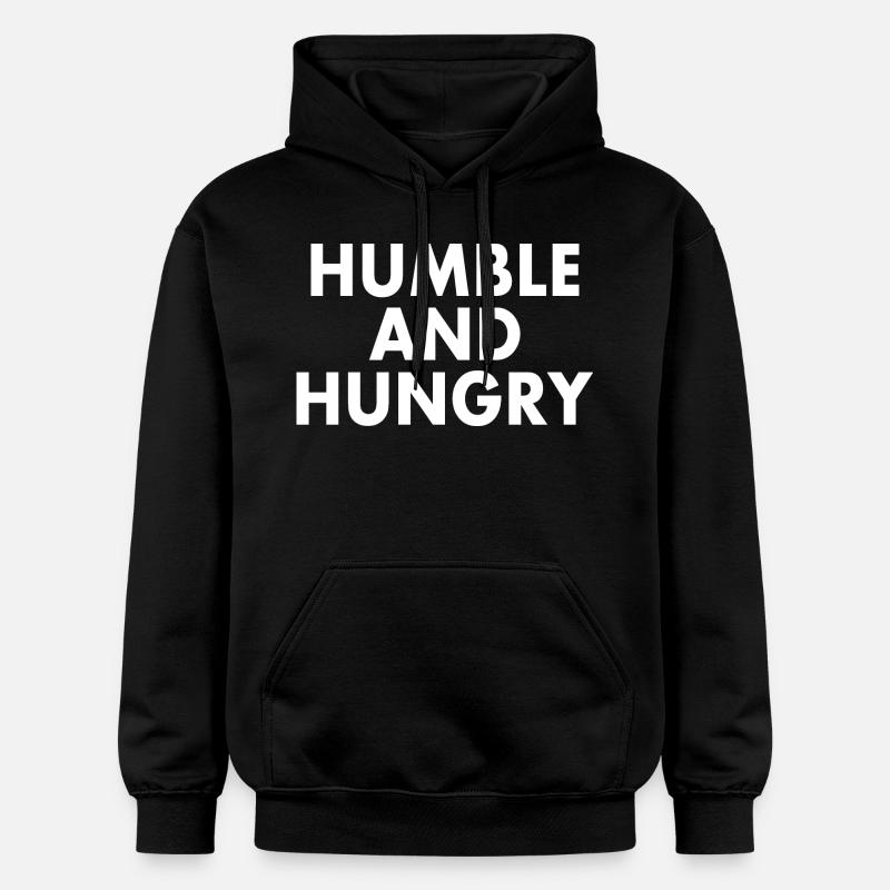 Humble and hungry - Sweat à capuche Softstyle® Gildan Unisexe - noir