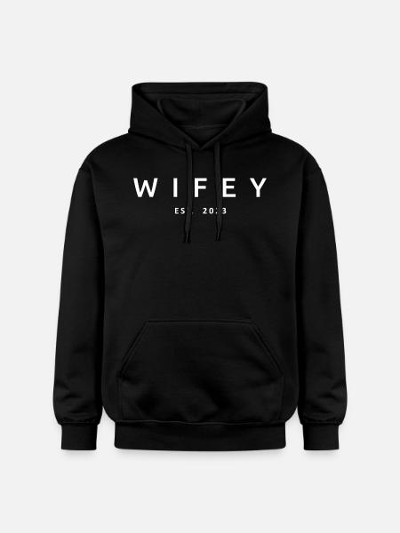 2023 Verlobung Brautdusche Hochzeit - Gildan Unisex Softstyle® Midweight Hoodie - Schwarz
