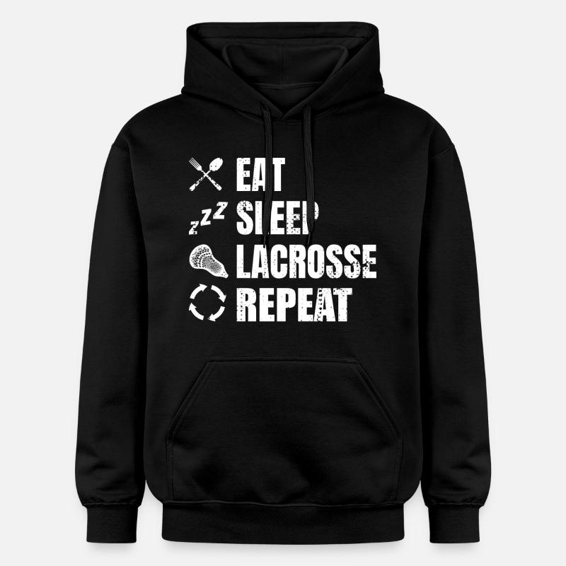 Routine du joueur de crosse - Sweat à capuche Softstyle® Gildan Unisexe - noir