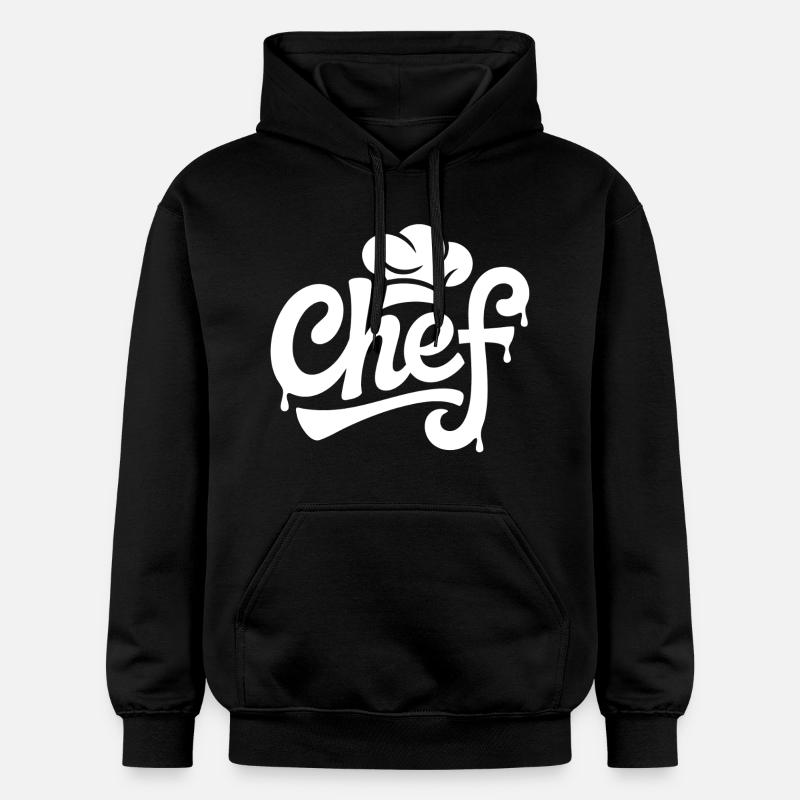 Chef Graffiti Kitchen Logo - Gildan Unisex Softstyle® Midweight Hoodie - black