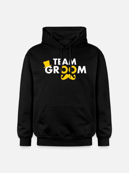 Team groom - Gildan Unisex Softstyle® Midweight Hoodie - black