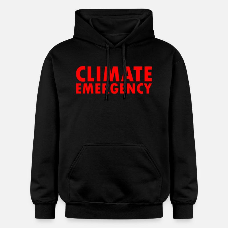 Climate emergency - Sweat à capuche Softstyle® Gildan Unisexe - noir