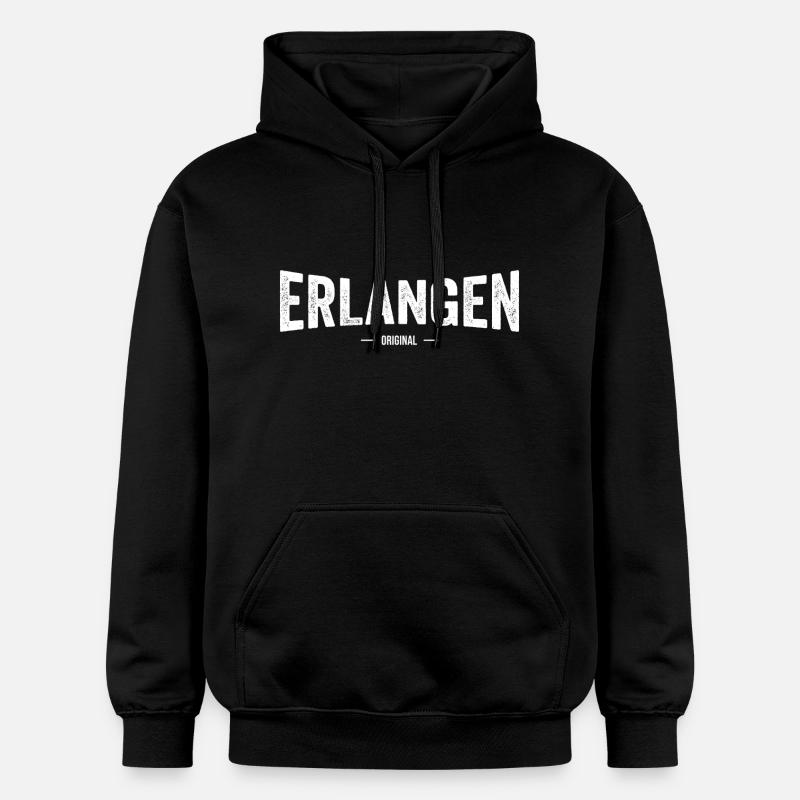 Erlangen Original - Gildan Unisex Softstyle® Midweight Hoodie - Schwarz