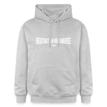 Neustadt am Rübenberge Original - Gildan Unisex Softstyle® Midweight Hoodie - Hellgrau meliert - Vorne - Liana (172cm) & Jaron (178cm)