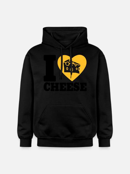 I love Cheese - Sweat à capuche Softstyle® Gildan Unisexe - noir