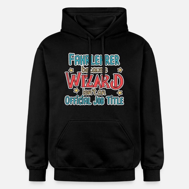 Instructeur de conduite Wizard Auto-école - Sweat à capuche Softstyle® Gildan Unisexe - noir