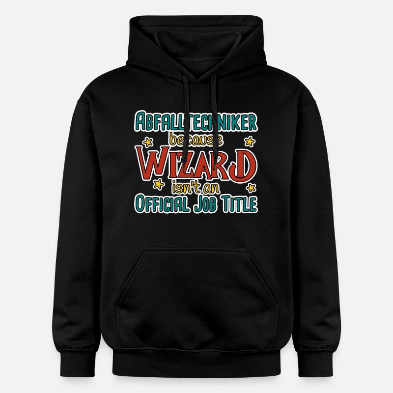 Abfalltechniker Wizard - Gildan Unisex Softstyle® Midweight Hoodie - Schwarz