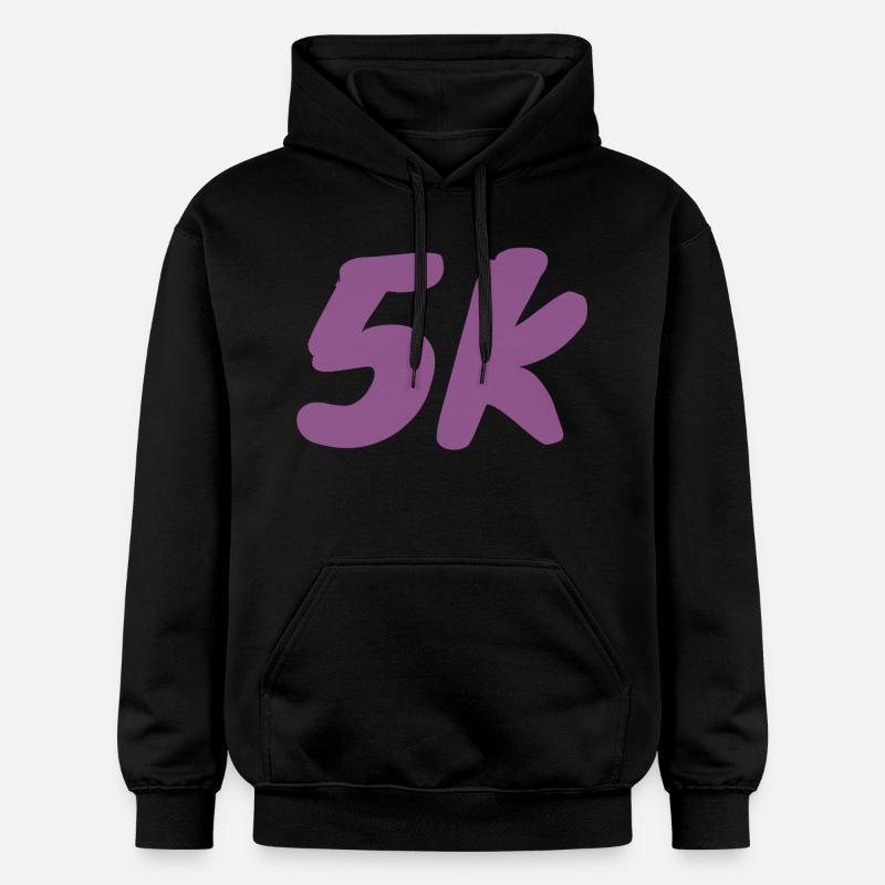 5K_langsame Läufer - Gildan Unisex Softstyle® Midweight Hoodie - Schwarz