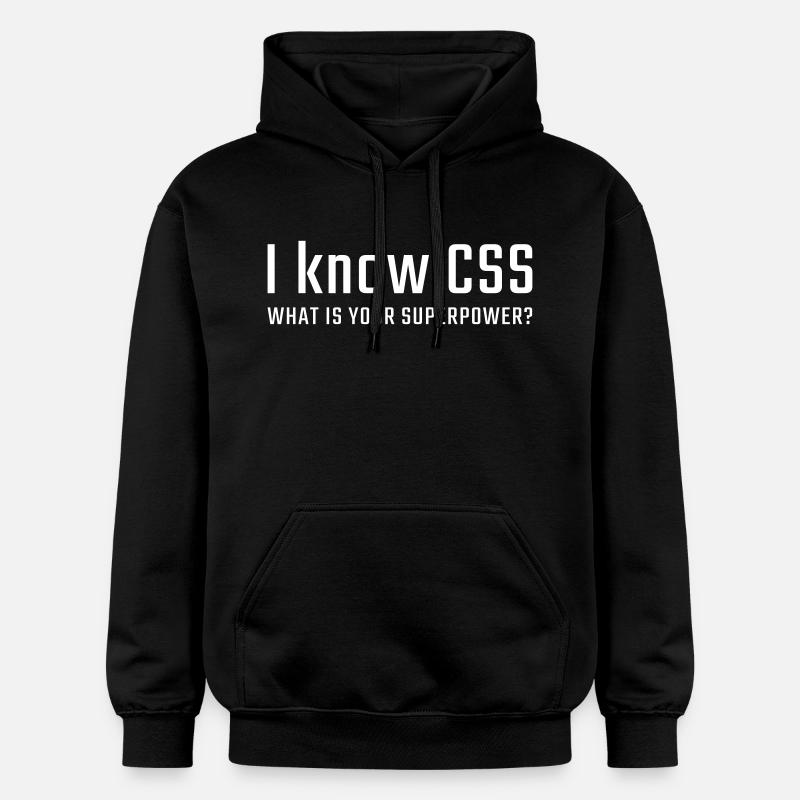 Je connais CSS - Sweat à capuche Softstyle® Gildan Unisexe - noir