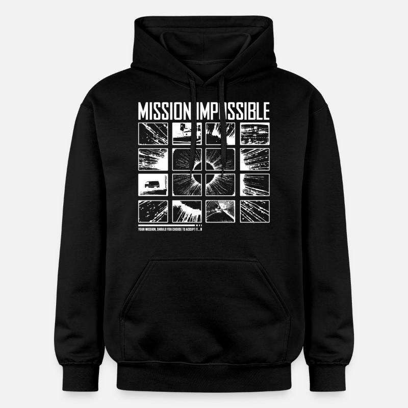 Mission Impossible Dead Reckoning Kacheldesign - Gildan Unisex Softstyle® Midweight Hoodie - Schwarz