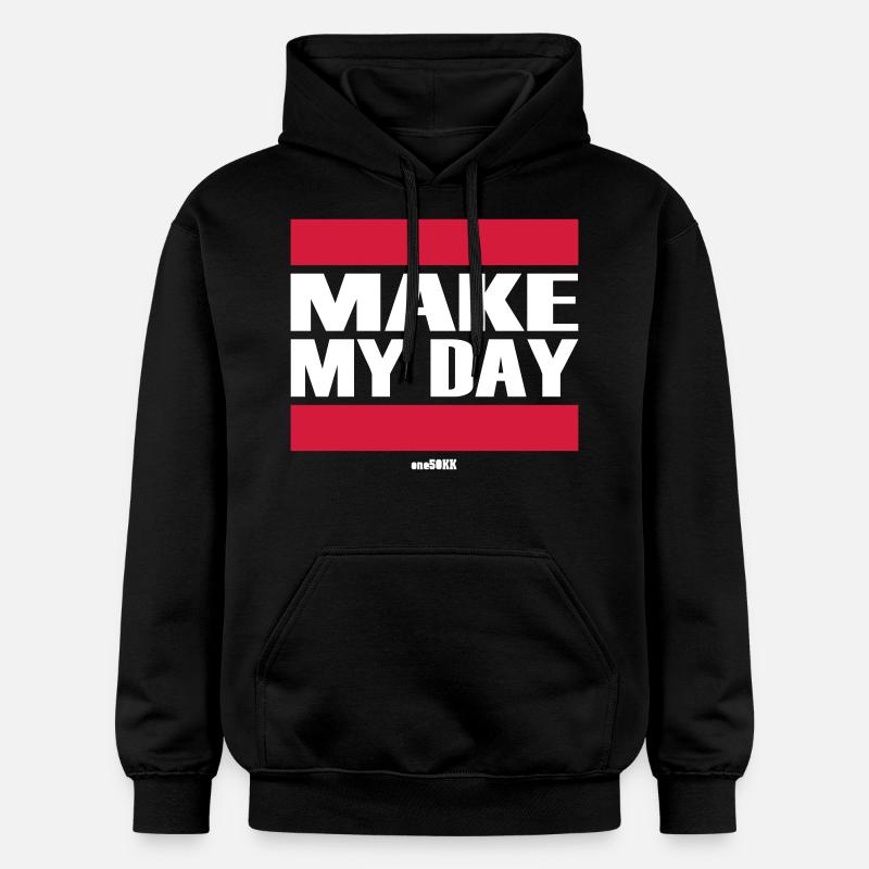 Make my day - Sweat à capuche Softstyle® Gildan Unisexe - noir