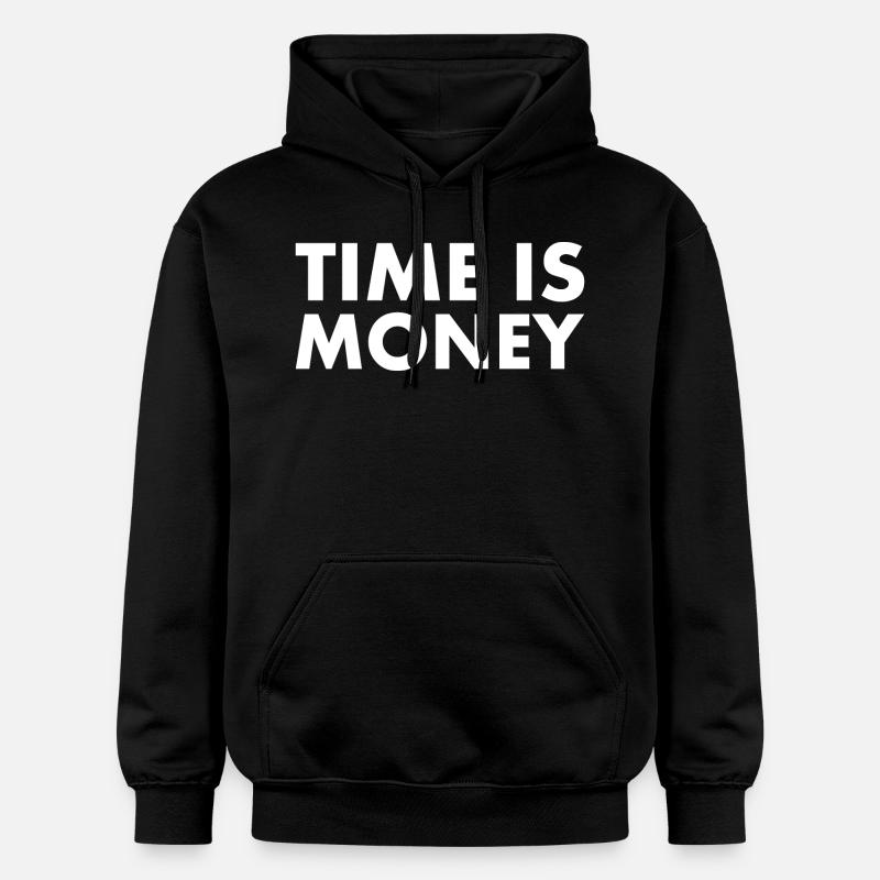 Time is money - Sweat à capuche Softstyle® Gildan Unisexe - noir