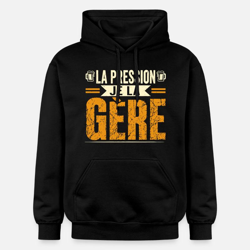 La pression je la gère - Sweat à capuche Softstyle® Gildan Unisexe - noir