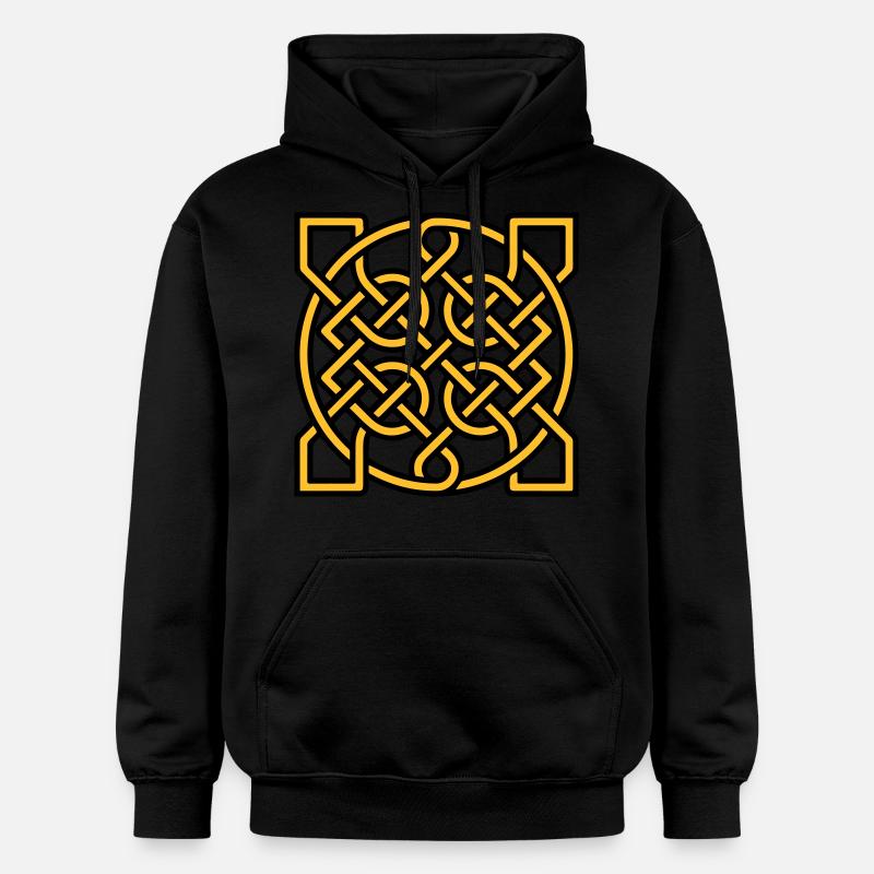 Knot pattern Motif de noeud - Sweat à capuche Softstyle® Gildan Unisexe - noir