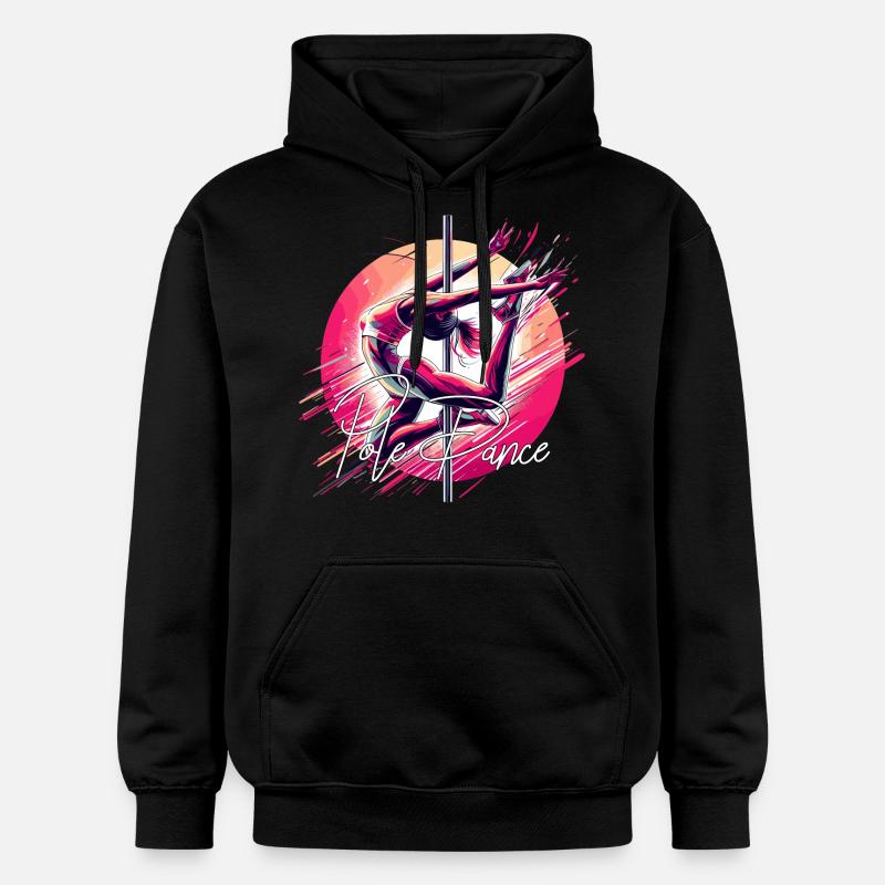 Pole Dance Dynamik pink Geschenk - Gildan Unisex Softstyle® Midweight Hoodie - Schwarz