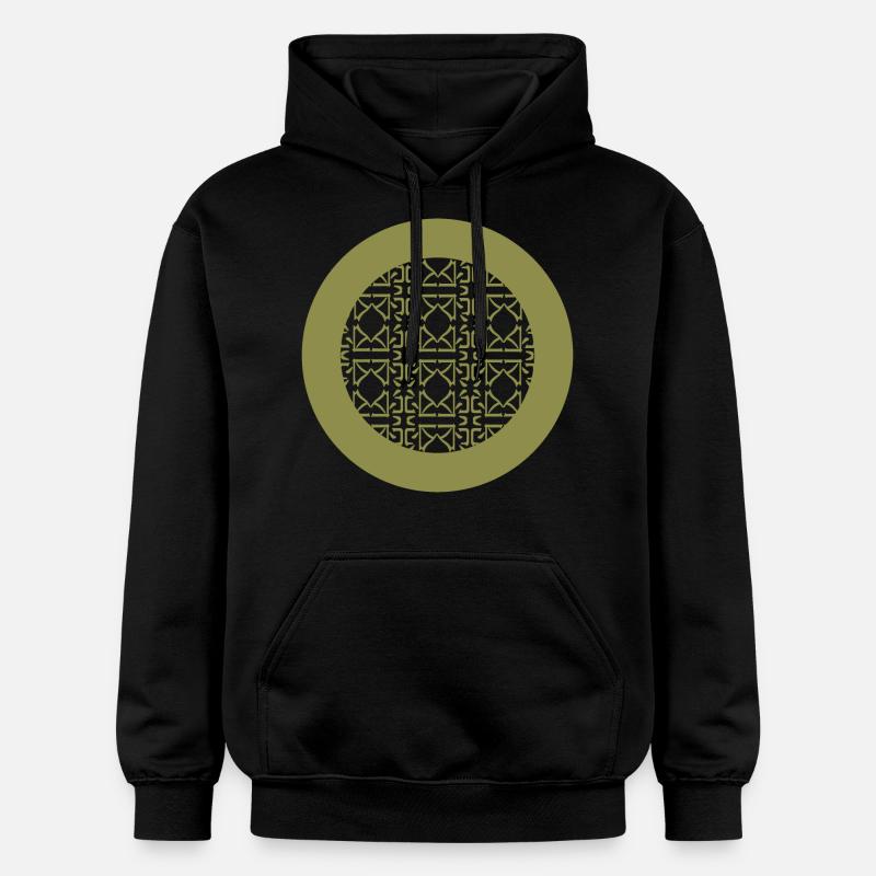 Décor circulaire - Sweat à capuche Softstyle® Gildan Unisexe - noir