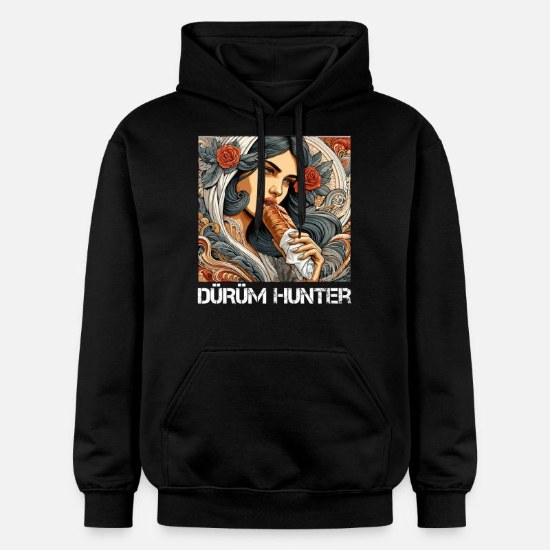 Dürüm Hunter Kebab Cadeau - Sweat à capuche Softstyle® Gildan Unisexe - noir
