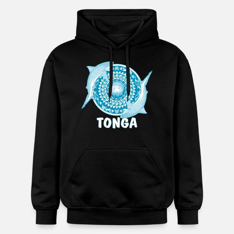 Requin bouledogue des Tonga - Sweat à capuche Softstyle® Gildan Unisexe - noir