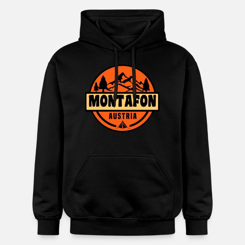 Montafon - Sweat à capuche Softstyle® Gildan Unisexe - noir