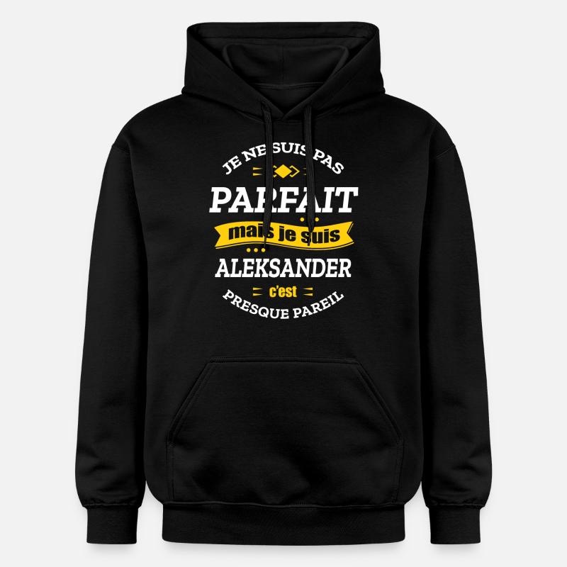 ALEKSANDER PARFAIT - PRENOM ALEKSANDER - Sweat à capuche Softstyle® Gildan Unisexe - noir