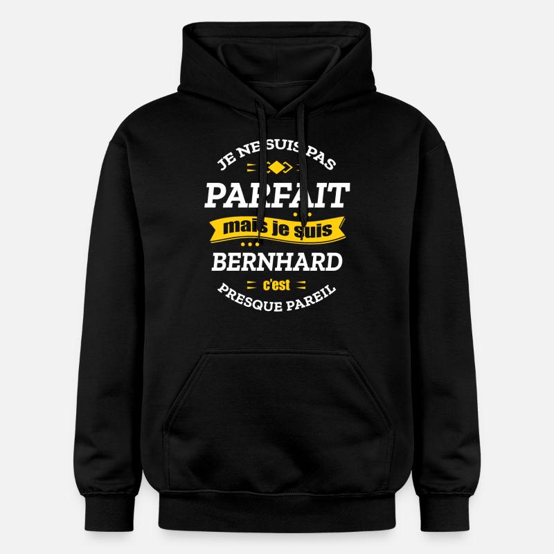 BERNHARD PARFAIT - PRENOM BERNHARD - Sweat à capuche Softstyle® Gildan Unisexe - noir