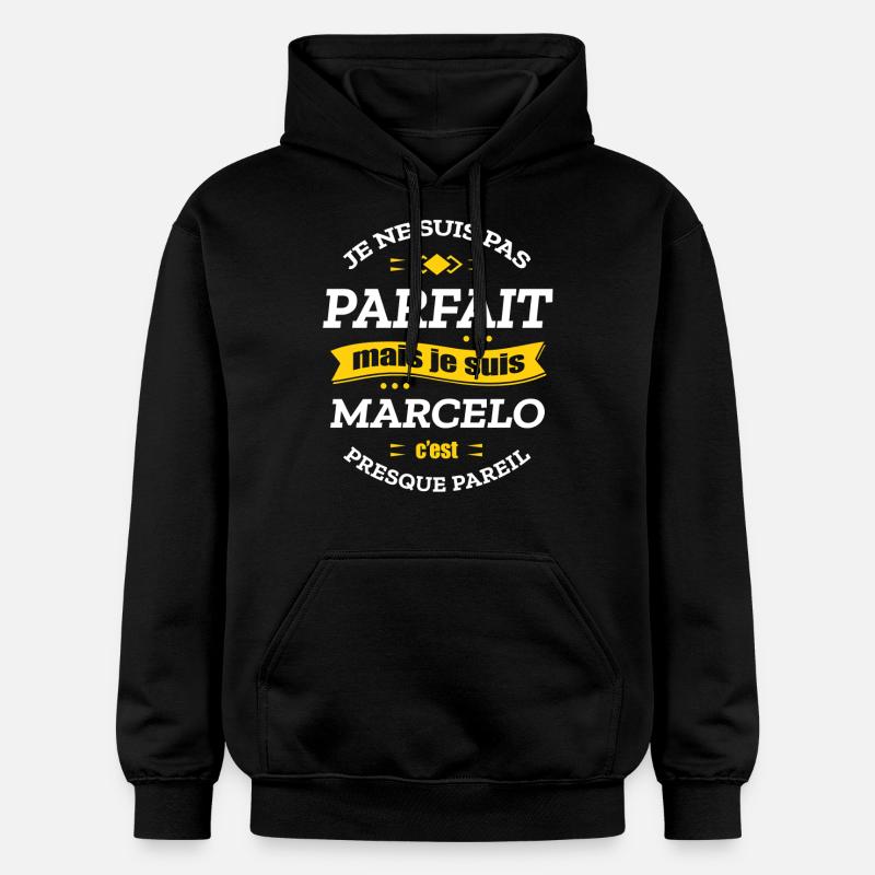 MARCELO PARFAIT - PRENOM MARCELO - Sweat à capuche Softstyle® Gildan Unisexe - noir