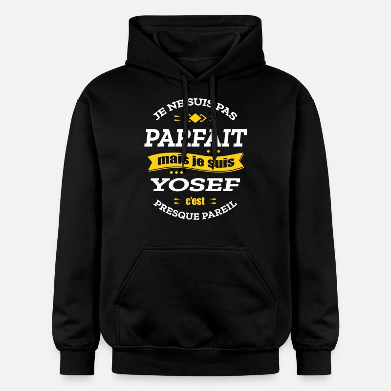 YOSEF PARFAIT - PRENOM YOSEF - Sweat à capuche Softstyle® Gildan Unisexe - noir