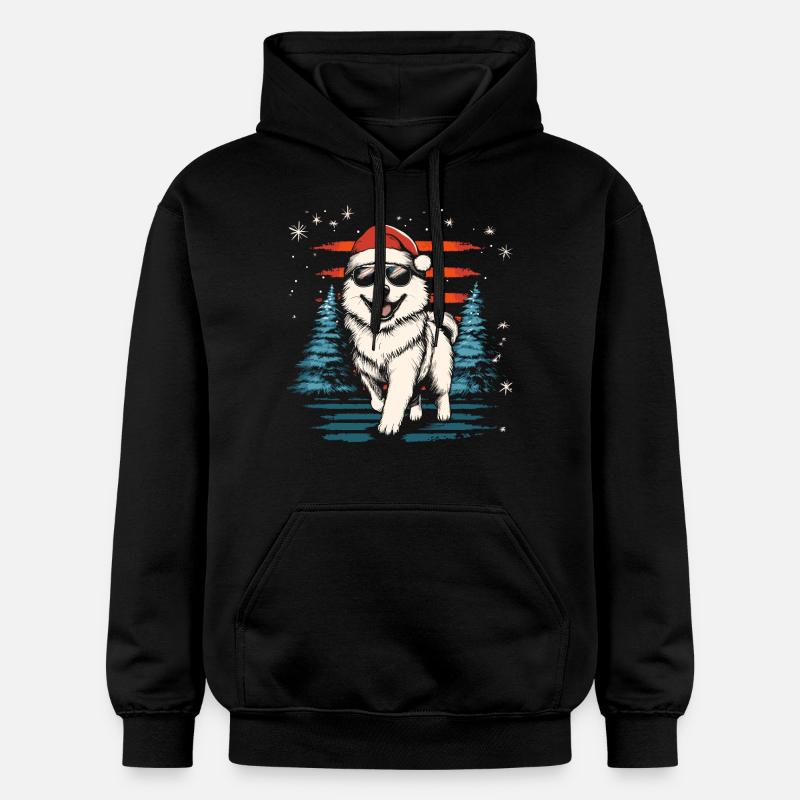 Cool Samoyède de Noël - Sweat à capuche Softstyle® Gildan Unisexe - noir