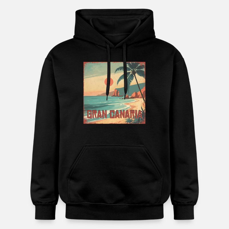 Gran Canaria - Sweat à capuche Softstyle® Gildan Unisexe - noir