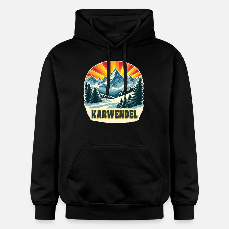 Karwendel - Sweat à capuche Softstyle® Gildan Unisexe - noir