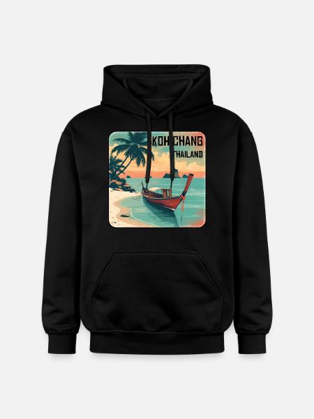 Koh Chang - Gildan Unisex Softstyle® Midweight Hoodie - Schwarz